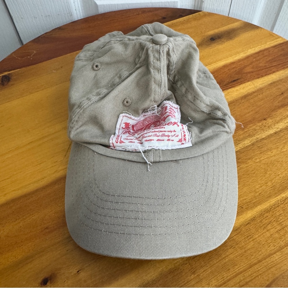 Budweiser tan one size fits all hat